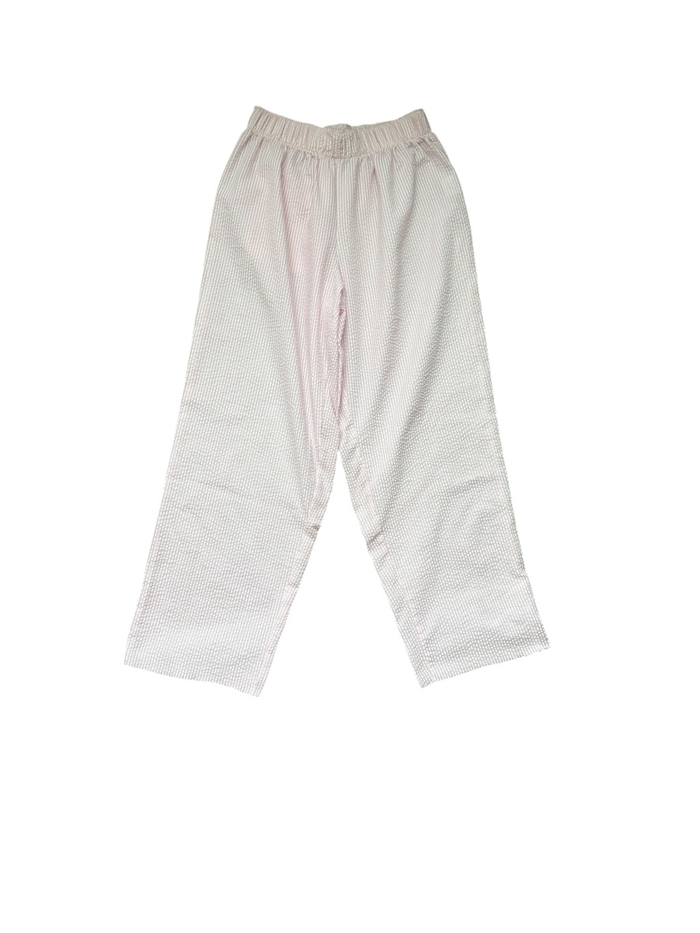 Vintage MSC Cropped Light Pink and White Striped Lounge Pants Medium